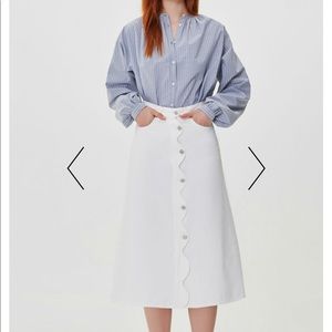 NWT Citizens of Humanity SABINE SCALLOP SKIRT 25